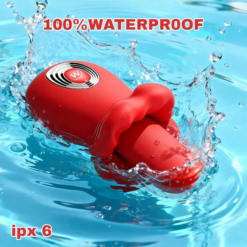 Vibrating Red Lip & Tongue Massager