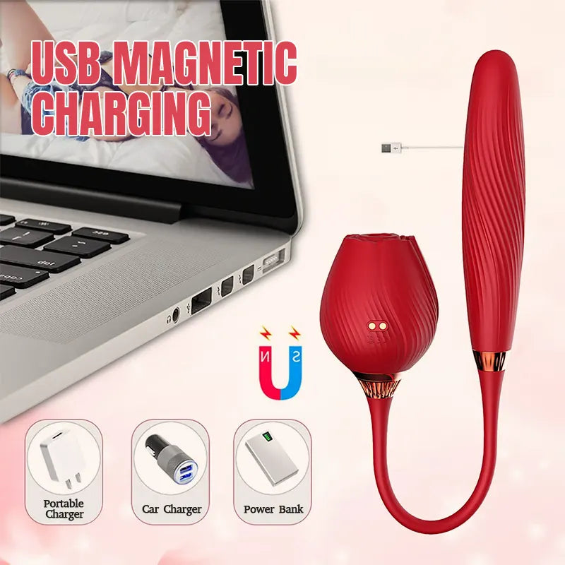 Rose Auto-Thrust Clitoral Stimulator