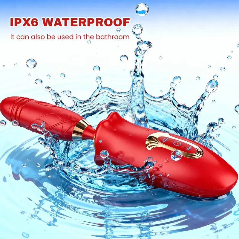 Telescopic G-Spot Vibrator with Sucking Function