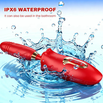 Telescopic G-Spot Vibrator with Sucking Function