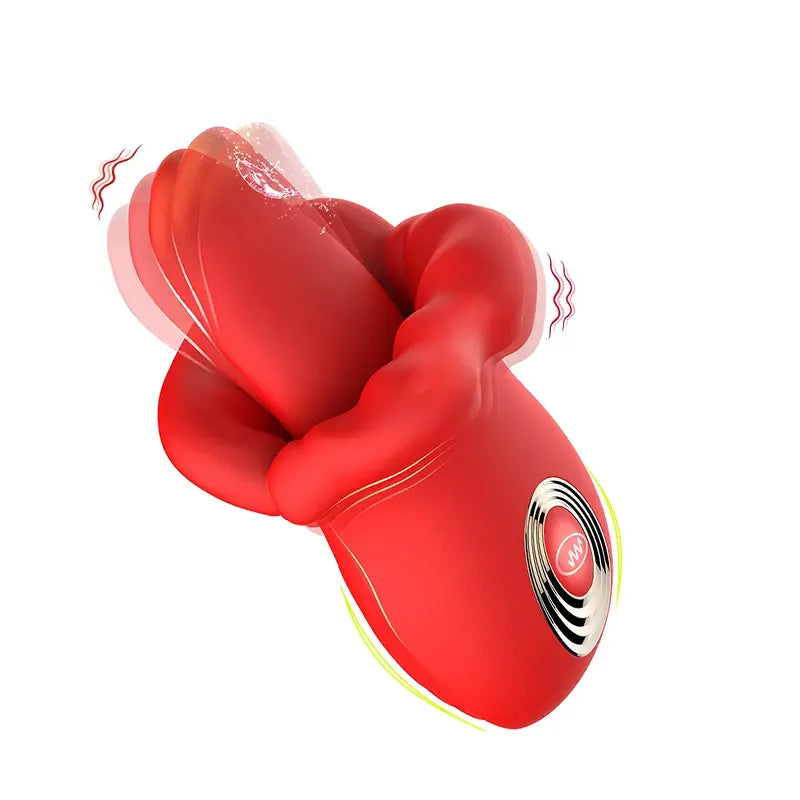 Vibrating Red Lip & Tongue Massager