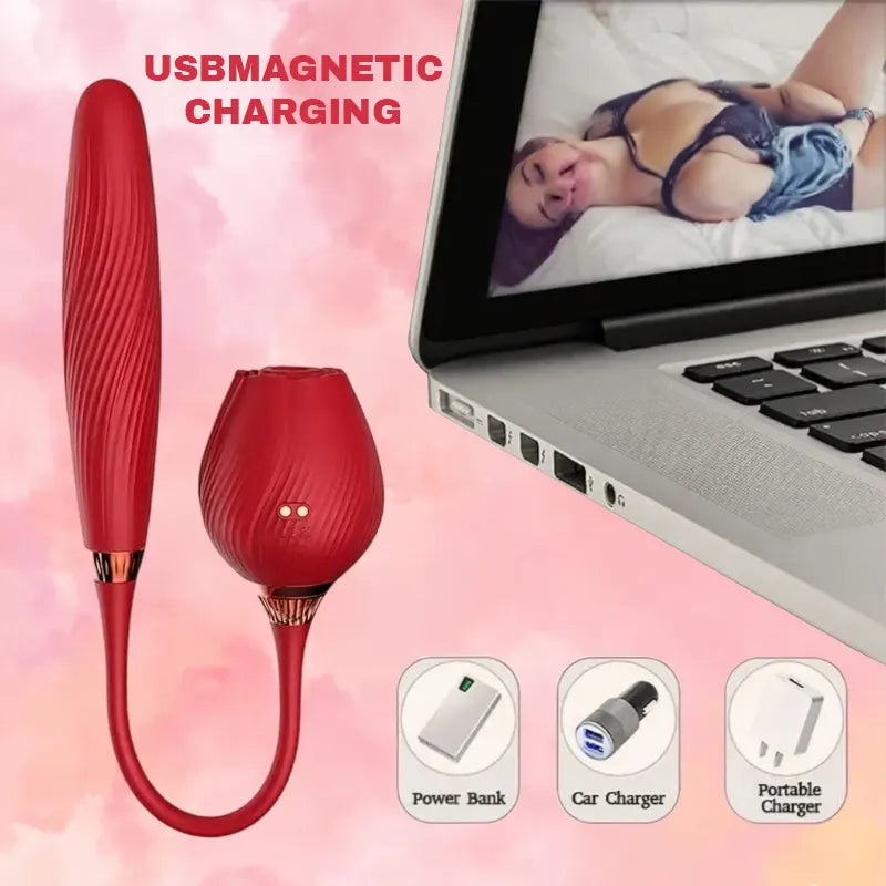 Rose Auto-Thrust Clitoral Stimulator