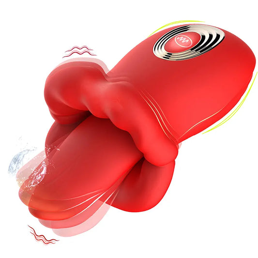 Vibrating Red Lip & Tongue Massager