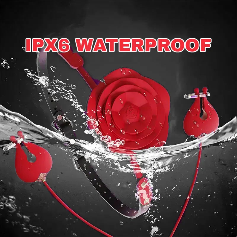 Rose Oral & Nipple Clamp Vibrator