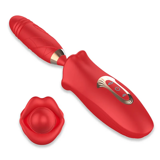 Telescopic G-Spot Vibrator with Sucking Function