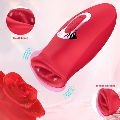 Tongue-Licking & Sucking Vibrator with 10 Modes