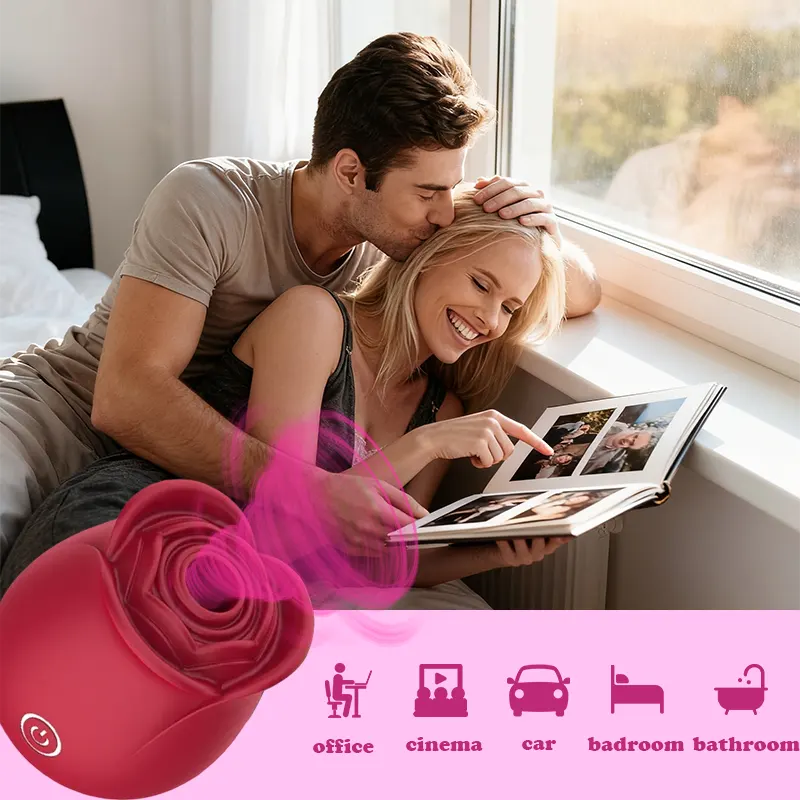 Rose Clitoral Suction Vibrator