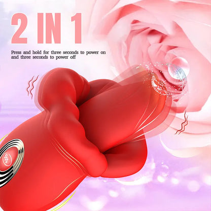 Vibrating Red Lip & Tongue Massager