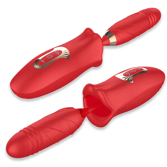 Telescopic G-Spot Vibrator with Sucking Function