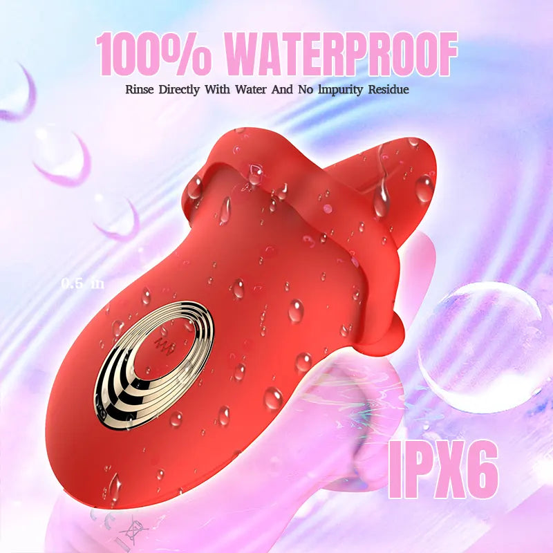 Vibrating Red Lip & Tongue Massager