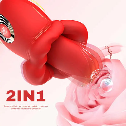 Vibrating Red Lip & Tongue Massager