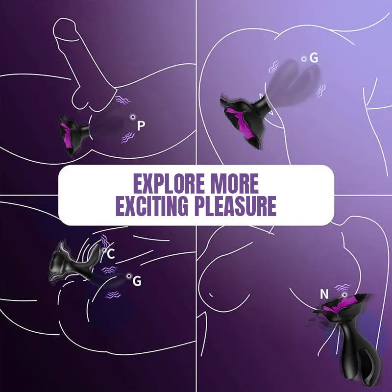 Vibrating Anal Plug & Rose G-Spot Vibrator