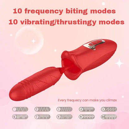Telescopic G-Spot Vibrator with Sucking Function