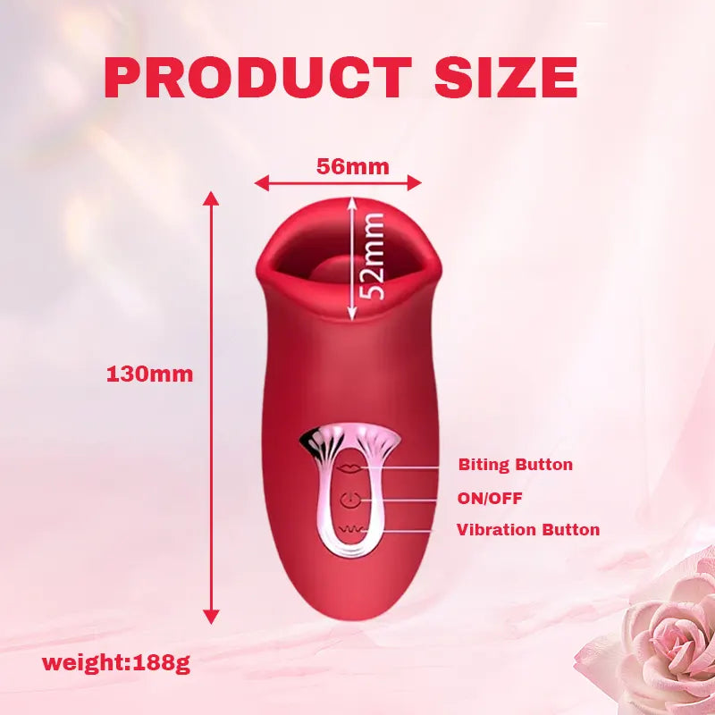 Tongue-Licking & Sucking Vibrator with 10 Modes