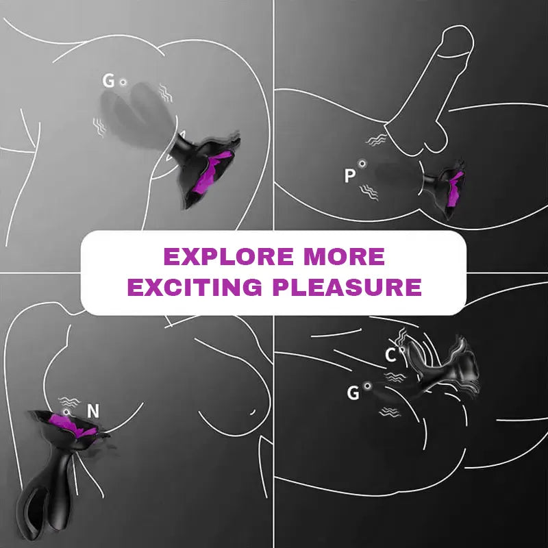 Vibrating Anal Plug & Rose G-Spot Vibrator