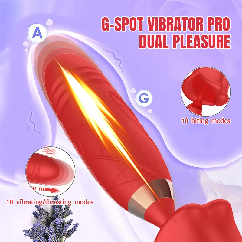 Telescopic G-Spot Vibrator with Sucking Function