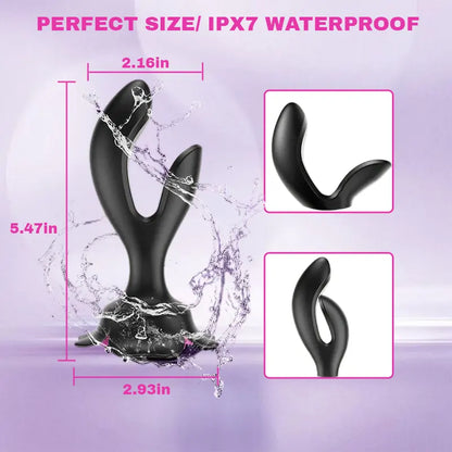 Vibrating Anal Plug & Rose G-Spot Vibrator