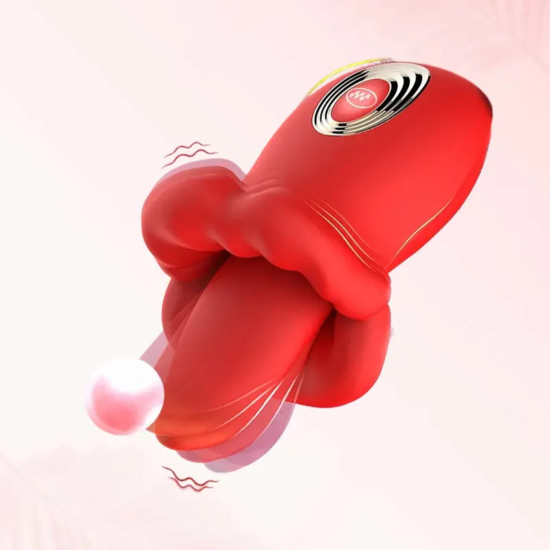Vibrating Red Lip & Tongue Massager